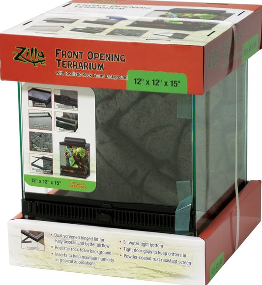 Zilla 12x12x15” Front Opening Terrarium