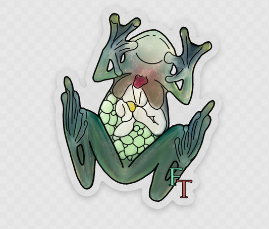 Glass Frog Transparent Sticker