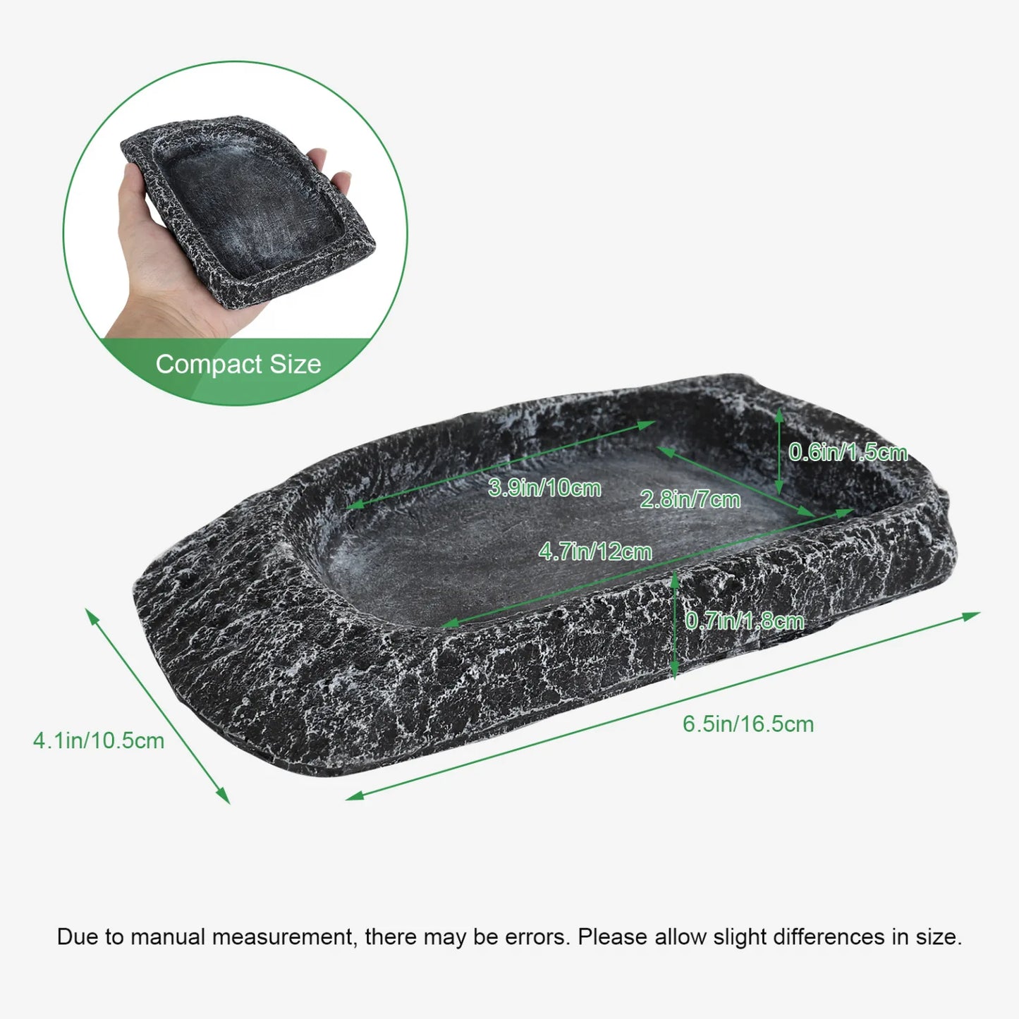 Hygger Zoo 2 in 1 Reptile Water and Food Dish