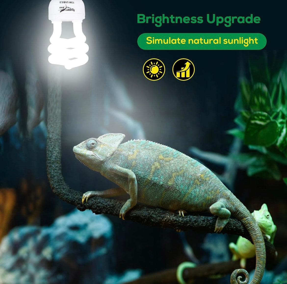 Hygger Zoo Zoo 5.0 UVA/UVB Reptile Light Bulb