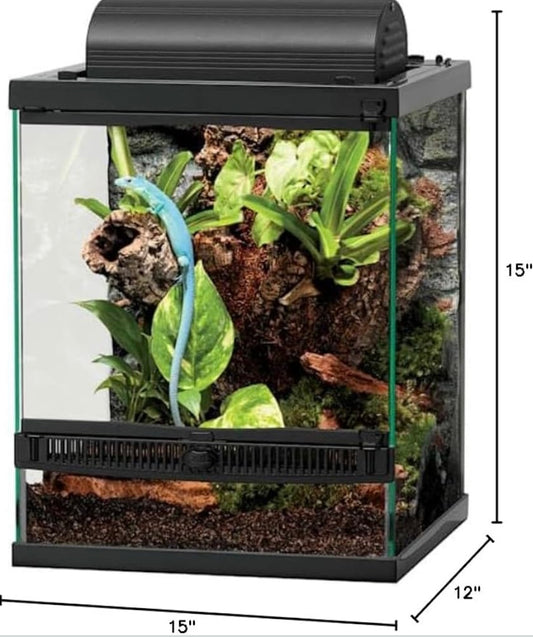 Zilla 12x12x15” Front Opening Terrarium