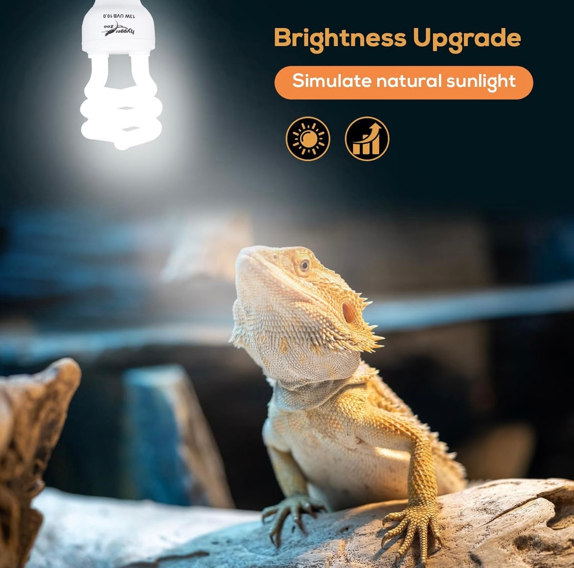 Hygger Zoo Zoo 10.0 UVA/UVB Reptile Light Bulb