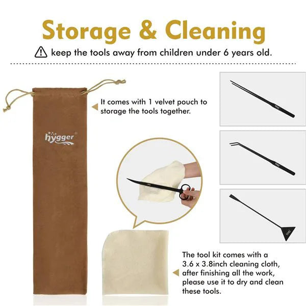 Hygger Stainless Steel Aquatic Plant Tool Kit