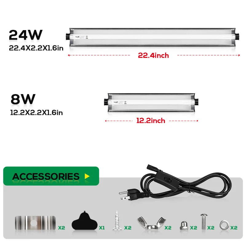 Hygger Zoo T5 HO UVB Lighting Combo Kit
