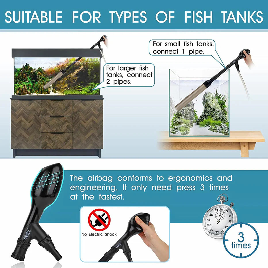 Hygger Aquarium Gravel Cleaner