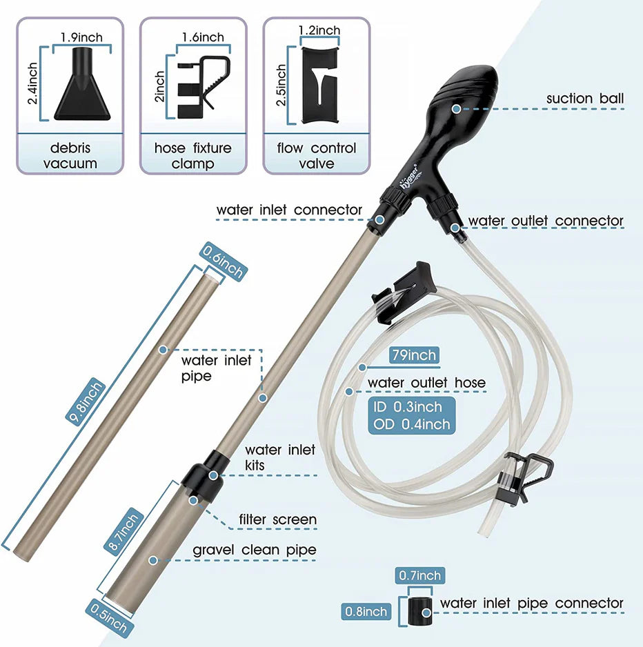 Hygger Aquarium Gravel Cleaner