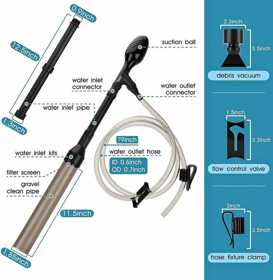 Hygger Aquarium Gravel Cleaner