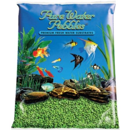 Pure Water Pebbles Aquarium Gravel - Neon Green