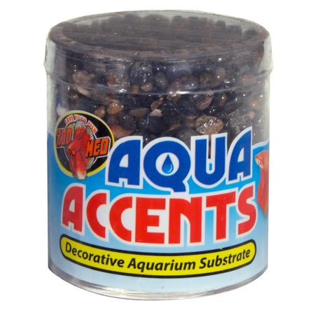 Zoo Med Aquatic Aqua Accents Aquarium Substrate - Dark River Pebbles